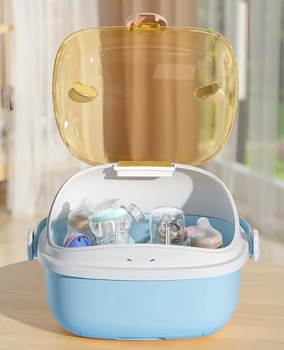 Baby Bottle Drying Rack Storage, Nursing Bottle Storage Box Organizer - Image 6