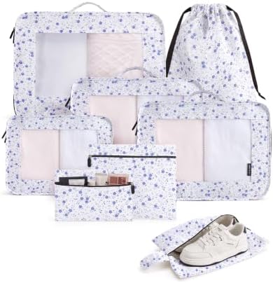 LIGHT FLIGHT 8 Set Packing Cubes by LIGHTFLIGHT