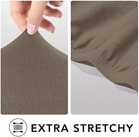 PureFit Stretch Loveseat Covers Fleece Couch Covers - Image 4