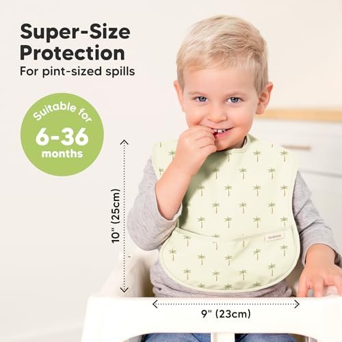KeaBabies 3-Pack Waterproof Baby Bibs - Image 3