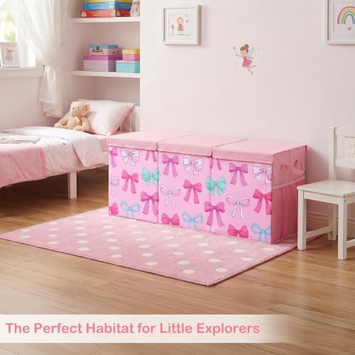 Toy Box with Adjustable Divider Large Toy Chest Storage - Image 6