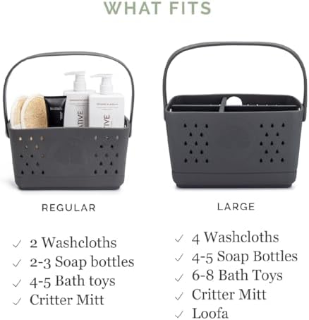 Parker Baby Bath Caddy | BPA Free & Food Grade Shower Caddy Organizer - Image 6