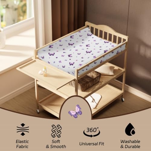 4 Pack Butterfly Baby Crib Sheets - Image 6