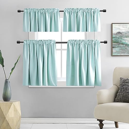 DONREN Aqua Room Darkening Valances - Image 6