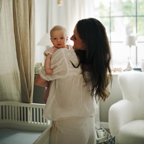 mushie Extra Soft Muslin Fitted Crib Sheet | 192 Thread Count | 28"x 52" - Image 4