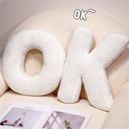 Letter Plush Pillow, Hugging Throw Pillows, Decorative Initial Shaped Pillows - Image 4