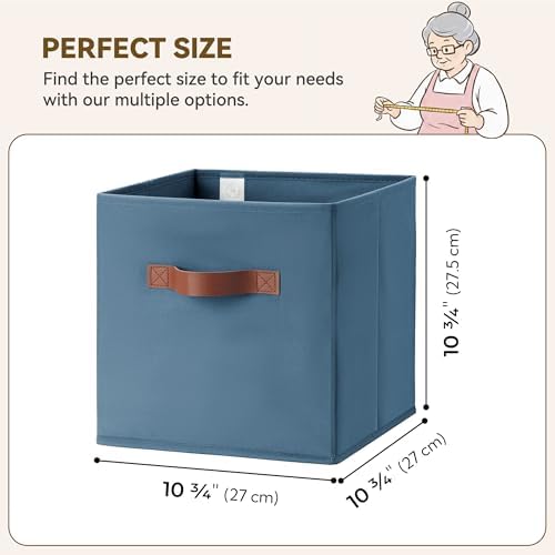 GRANNY SAYS 11 Inch Storage Cube Organizers, Light Blue - Image 2