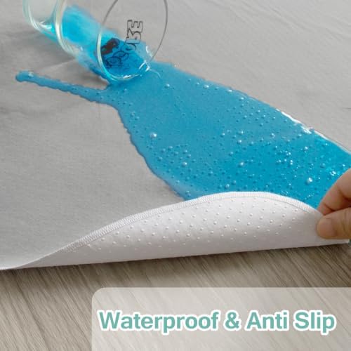 2 Pack Splat Mat for Under High Chair Wipeable Splash Mat - Image 3