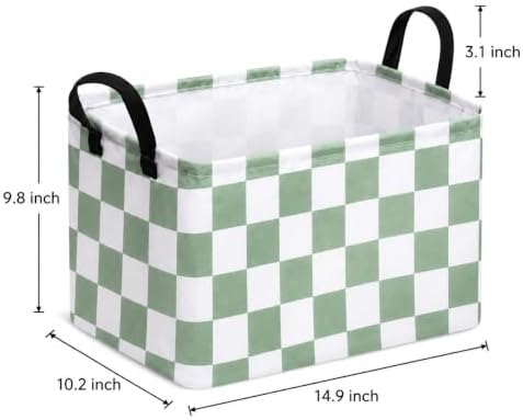Sage Green Storage Basket Girls Organizer Bin Gift Baskets - Image 4