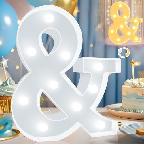 Pooqla LED Marquee Letter Lights, Warm White and Cool White Decorative Lighted by Pooqla