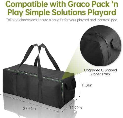 Carrying Bag Compatible with Graco Pack n Play On the Go & Simple Solutions - Image 2