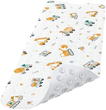 Lnond Kids Non-Slip Bathtub Mat, Extra Long PVC Bath Safety Mat by Lnond
