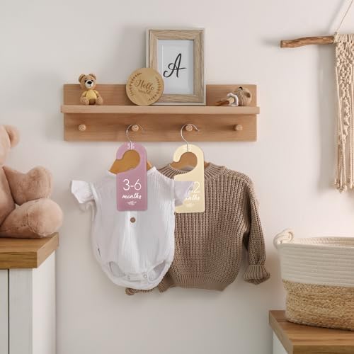 Whaline Acrylic Baby Closet Dividers Boho Hanging Acrylic Infant Clothes Hanger - Image 5