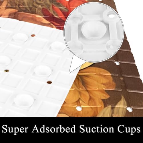 Non Slip Shower Mat Bathtub Mat 15.1x26.8 Inch, Quick Dry Bath Mat - Image 3