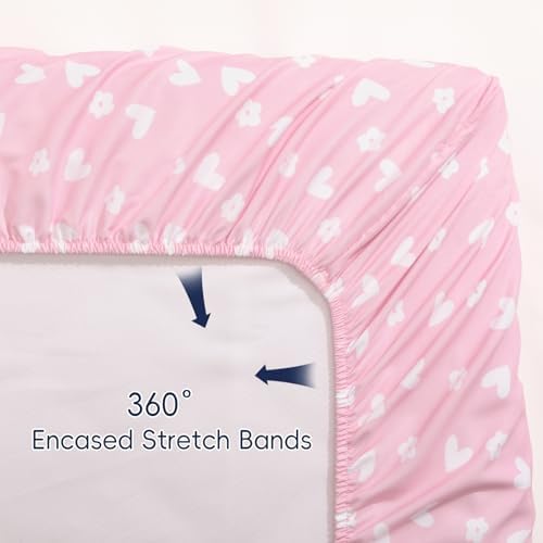 PHF 3 Pack Soft Mini Crib Sheets, Butterfly Pack N Play Sheets - Image 5