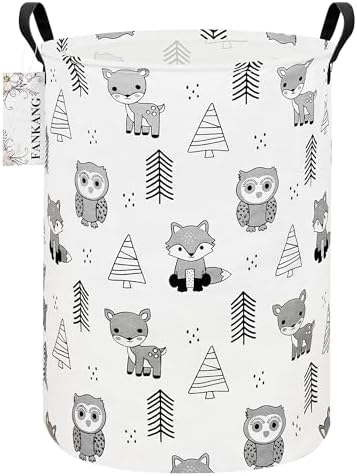Storage Bin Foldable Nursery Organizer Basket Owl Animal by FANKANGStorageBasket