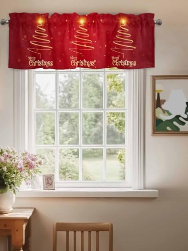 Vandarllin Christmas Tree Kitchen Curtains Valances - Image 3
