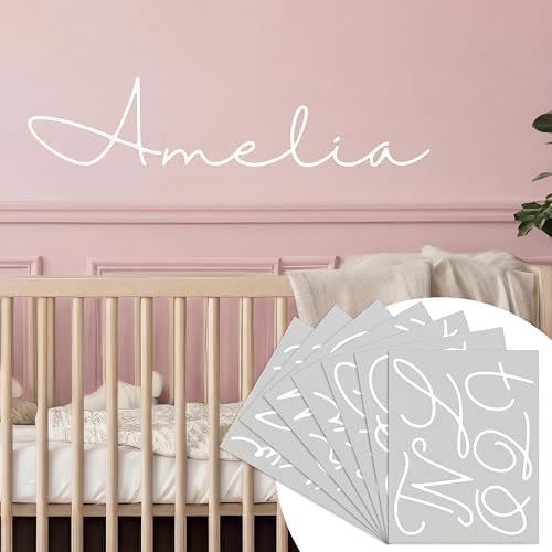 Boao Personalized Name Letter Wall Decal, Romantic Swirl by Boao