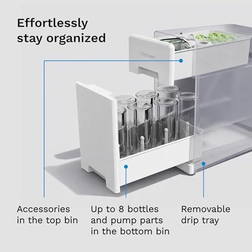 Baby Brezza Covered Drying Rack & Countertop Organizer, 8 Bottle Capacity - Image 5