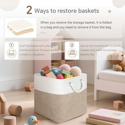 FinishingBo 11 inch Cube Storage Bin - Image 5