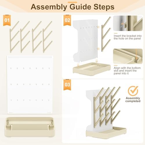 Baby Bottle Drying Rack: Vertical Space Saving Countertop Drying Rack - Image 6
