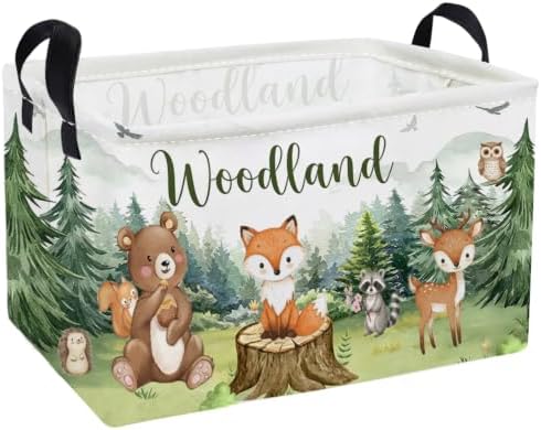 Essme Rectangular Animal Basket, Kids Storage Bins Organizer by ESSME
