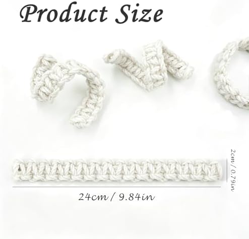 4 Pack Braided Curtain Tiebacks, Boho Handmade Curtain Holdbacks - Image 3