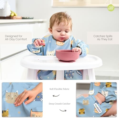 Waterproof Smock Baby Bibs for Eating - Image 3