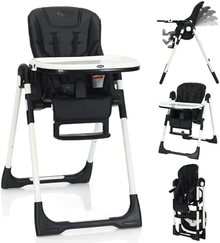 INFANS High Chair for Babies and Toddlers Reclining Seat Black by INFANS