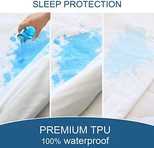 Twin Mattress Protector Waterproof Soft & Breathable Terry, Noiseless Twin - Image 4