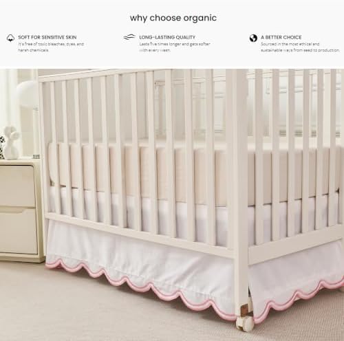 Brandream Organic Cotton Crib Skirt - Image 6