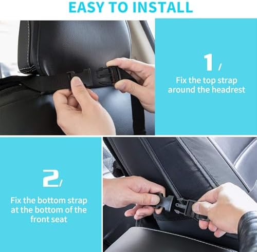 TCJJ Car Seat Organiser Backseat Kick Mats Oxford Back Seat Protector - Image 4