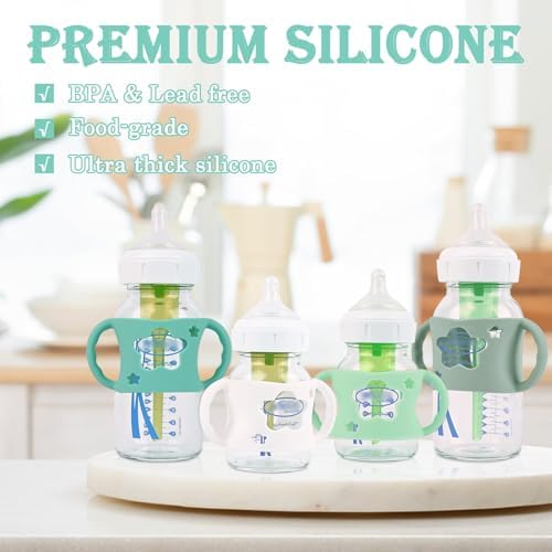 4 Pack Baby Bottle Handles for Dr Brown Wide-Neck PP Material Baby Bottles - Image 6
