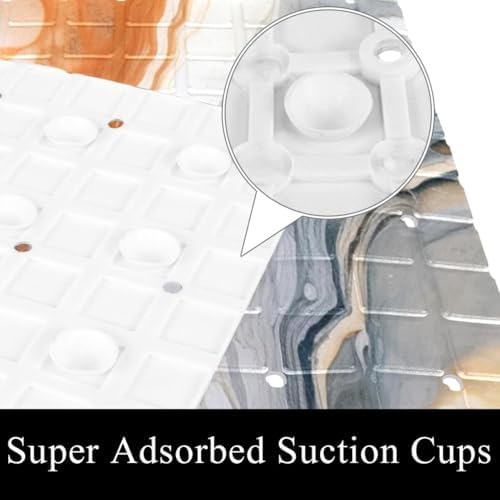 Non Slip Bathtub and Shower Mat 26.8x15.1 inch, Bath Mat - Image 3