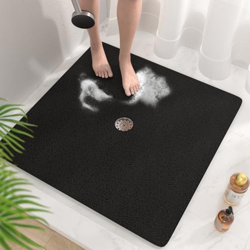 HITSLAM Square Shower Mat, 36 x 36 Inch Non Slip Bath Mat by HITSLAM