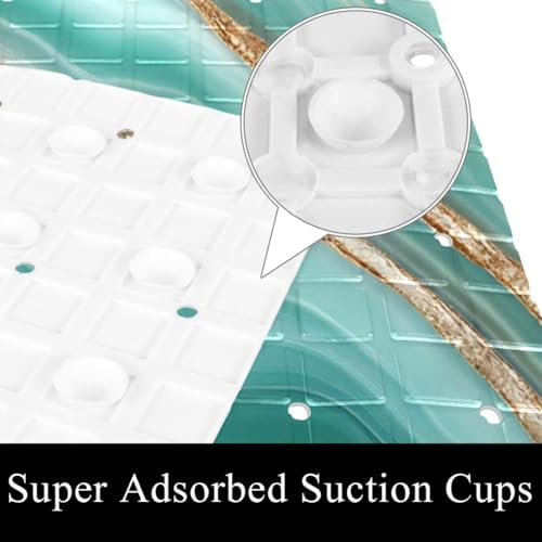 Shower Mat Non Slip, Marble Print Anti Slip Bath Mat - Image 3