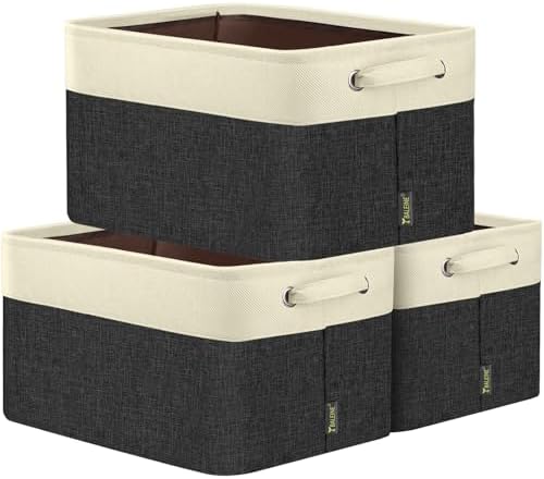 BALEINE 3 Pack Fabric Closet Storage Bins by BALEINE