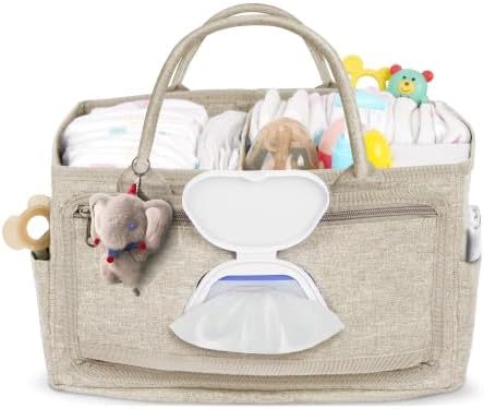 Volnamal Diaper Caddy with Wipe Dispenser One-Handed Access by Volnamal
