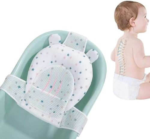 Baby Bath Seat Support Net Adjustable Infant Bathing Cushion Pad Mat - Image 2