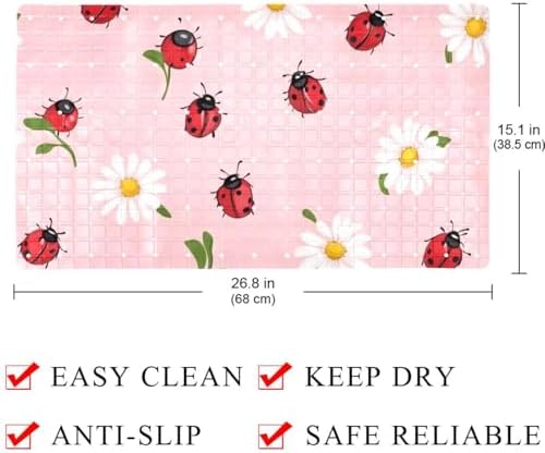 Baby Bath Mat Non Slip 26.8"x15.1" Bathtub Mat - Image 4