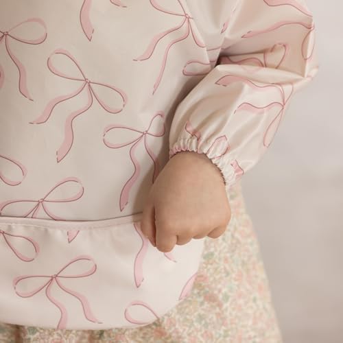 Tiny Twinkle Long Sleeve Bib for Babies & Toddlers | 2-Pack Waterproof Smock - Image 4