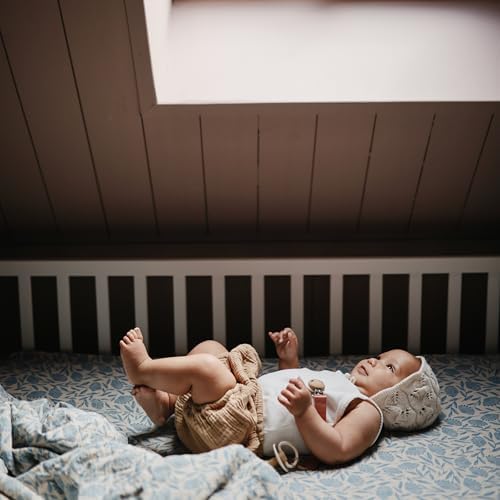 mushie Extra Soft Muslin Fitted Crib Sheet | 192 Thread Count | 28"x 52" - Image 4