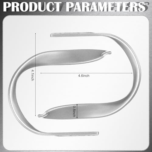 Chumia 2 Pcs Brushed Silver Metal Curtain Holdbacks Wall Mounted Tiebacks - Image 2