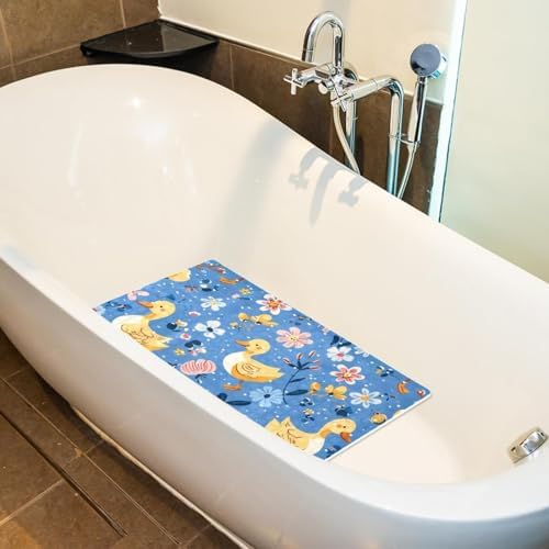 Shower Mat Non Slip, Duck Florals Anti Slip Bath Mat - Image 5