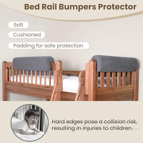 Toddlers' Bed Rail Bumpers Protector, Children's Bed Guardrail Padding - Image 4