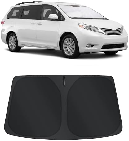 TINGLU Sun Shade for Toyota Sienna 2011-2020 Accessories Windshield Sun Shade by TINGLU
