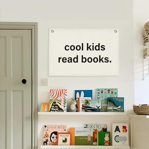 Lacama Cool Kids Read Books Banner, Reading Corner Decor - Image 2