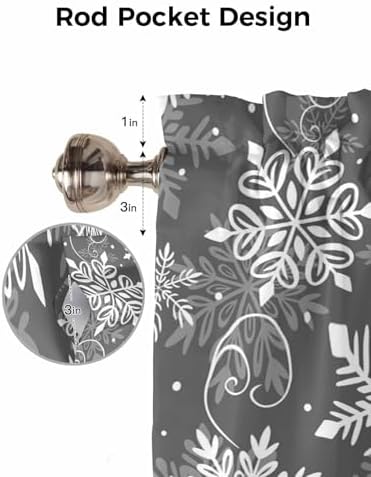 Vandarllin Christmas Valance Curtains - Image 7