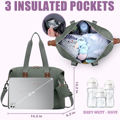 Tuwubi Diaper Bag Tote, Baby Diaper Bag - Image 2