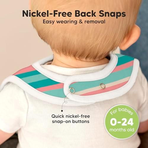 KeaBabies 8-Pack Organic Baby Bibs - Image 6